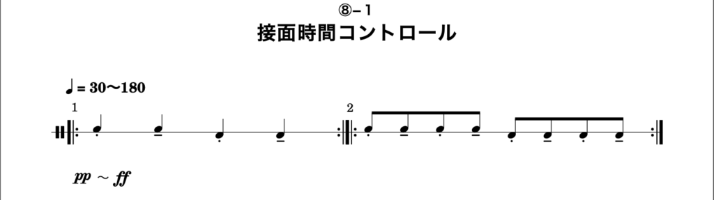 接面時間コントロールの楽譜